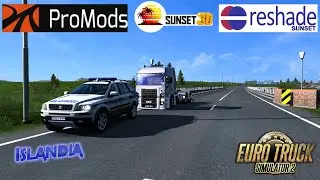 PROMODS ISLANDIA + GRAFICO SUNSET 3D V5.2 + RESHADE SUNSET( ETS2 V1.43 )