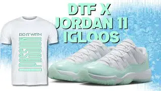 Ninja Transfers DTF Shirt Made to Match Jordan 11 Igloos🧊 | Full Process + Reveal!