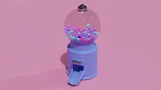 Candy Machine - Modeling, Texturing, Rendering | Full Process