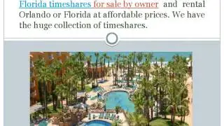 Timeshare Resale by Owner Orlando Fl