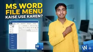 File menu in ms word || #youtube #video #trending #msword 