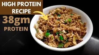 HIGH PROTEIN RECIPE for Muscle Building  in Hindi | High Protein Egg Fried Rice | Fit Bite