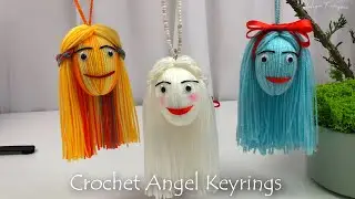 Crochet Angel Keyrings Tutorial | Easy Handmade Angel Keyring Gift