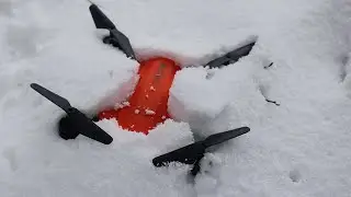Budget Drone HR H9 Snowy Weather Test