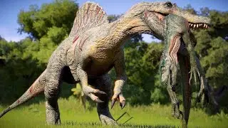 SPINOSAURUS vs ALL DINOSAURS! 🦖🔥 Total Chaos in Jurassic World Evolution 3