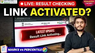 🚨JEE MAINS RESULT 2026 LIVE✅ | Final Answer Key JEE Mains 2026 | Marks vs Percentile JEE Mains 2026