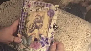Pretty in Purple Flip-Thru a journal made from a NevermoreCreations17 Digital Design Kit.