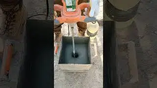 Sika Grout 214 In Mixing by Electric Handheld mixer machine #shorts #construction #foryou