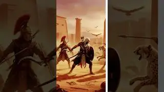 Assassin&rsquo;s Creed Origins &ndash; Animals vs Humans Fight | Epic Battle Scene #ac #funny #stealth