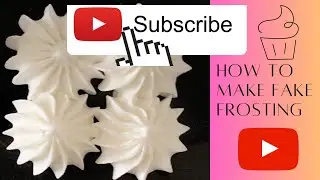 How To Make Fake Buttercream to Practice Piping