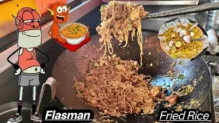 Flashman Fried Rice 😋 || Rice & Noodles Mix 🍜🍚 || Prashu World