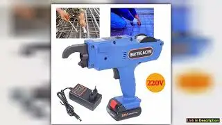 8mm34mm Tier Tying Machine wPliers 2 x Batteries Automatic Rebar Tier Tying Machine Electric Reinfo