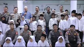 DIVISI HUMAS POLRI GELAR SANTUNAN KE ANAK YATIM DAN DHUAFA