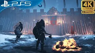 This Viking Night Raid is Pure HELL! AC Valhalla Legend with Ultra High Settings [4K 60FPS]