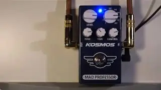 Mad Professor Kosmos Reverb with a drum machine and a mono synth