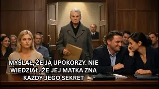 Wyśmiewał żonę, bo nie miała prawnika - aż przybyła jej matka, która wprawiła w osłupienie cały sąd