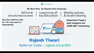 Important Topics and Chapter for CSIR NET CHEMISTRY Un academy subscription link and