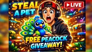 FREE PEACOCK GIVEAWAY 🦚 | Steal a Pet LIVE 🔥 | Free Fire Craftland Glitch | MythicGamer #ffcraftland