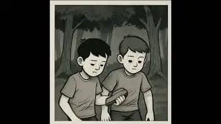 two kid lost in the forest#horror #sad #horrorsounds