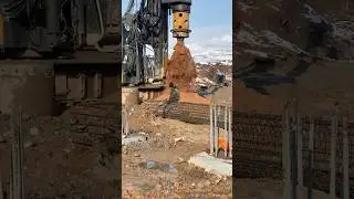 How Deep Foundations Are Made! 🚧🦾 #BoredPile