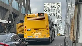 Ride 2021 Novabus LFS HEV #9706 on M98-LTD from 3 Av & East 97 street to West 179 street via 3 Av