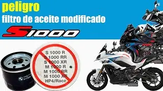Aviso modificación de filtro aceite S 1000 R RR XR