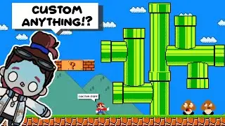 SMB But Mario Can CUSTOM Anything?! | Funny Box Story Reaction