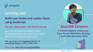 Progate Learning Jam: Hands on with JavaScript