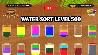 water sort earn money - how to complete level 500