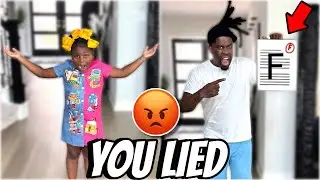 GIRL Lies About BAD REPORT CARD, She Instantly Regrets It