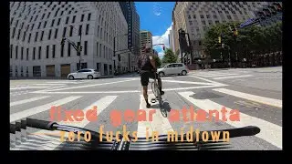 Zero Fucks Fixed Gear in Midtown Atlanta