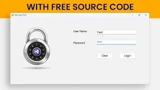 Login C# Windows Form Application using SQL Database in Visual Studio Tutorial with Free Source Code