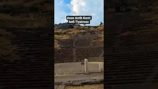 Asos Antik Kenti Anfitiatro. #anfiteatro #antikkent  #travel #tatil #gezilecekyerler #&ccedil;anakkale