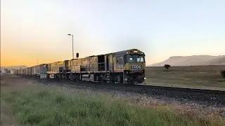 Tasrail TR06 TR07 #33 train arriving at the Brighton Hub