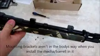 CYMA M14 Aluminum Rail Handguard (C.62) unboxing and assembly