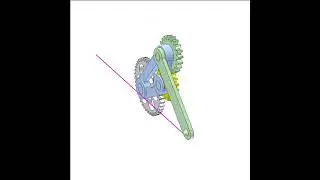 Planetary gear of straight line 1