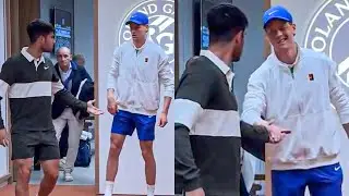 Alcaraz Shows Respect to Sinner before Their Final Match | Roland-Garros 2025