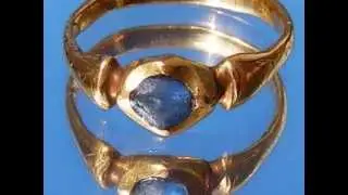 Medieval Gold Sapphire Ring 15th Century Agincourt c. 1415 AD