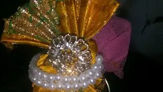 Style - 3 of Pagadi / Pagh / Turban/Pagri of Bal Gopal / Thakur ji / Ladoo Gopal /Krishna / Kanha