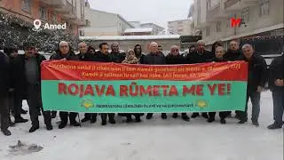 ROJAVA İÇİN BİNLER TEK SES, TEK YÜREK