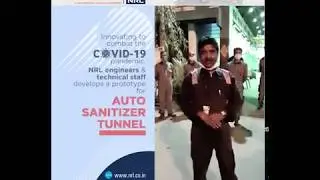 Demo of Auto Sanitizer Tunnel developed by NRL