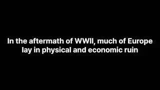 Lecture 9 World War II and Post War Economic Reconstruction