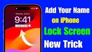 Add Your Name on iPhone Lock Screen | iPhone Me Lock Screen Pe Name Kaise Likhe | lock screen name