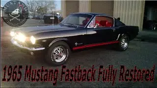 STUNNING 1965 Mustang Fastback 289 Auto in Raven Black\Red Mustang Connection