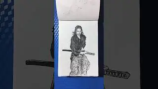 Drawing Miyamoto Musashi from vagabond #manga #mangaart #drawing #vagabond #musashi