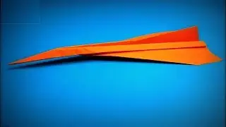 Как сделать бумажный самолетик конкорд Легко оригами Бумажные поделки