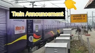 Awesome ❤️train Announcement Varanasi Junction Railway Station