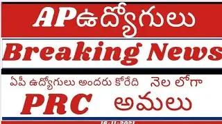 Bandi Srinivasa Rao, AP employees Union leader, demand prc implementation at the end of this month