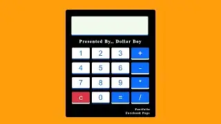 Create a Simple Calculator Using HTML & CSS,, Without JS