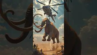 Mammoth stuck in swamp  and the rescue journey #shorts #animal